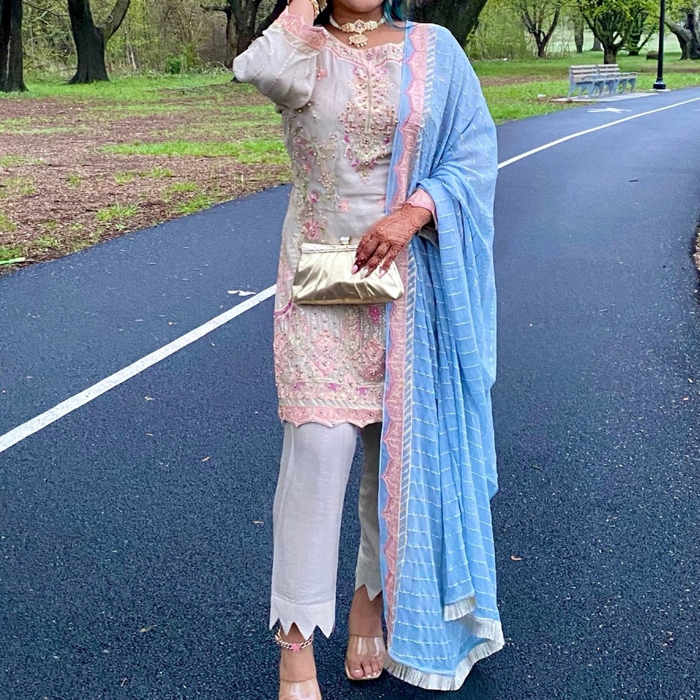 Pearl Embellished Suit